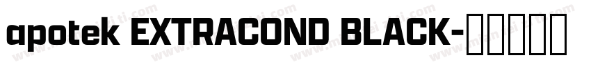 apotek EXTRACOND BLACK字体转换
